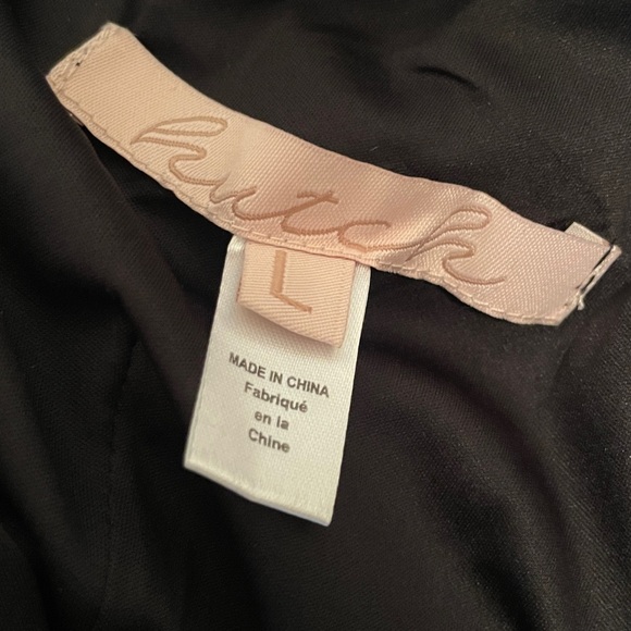 New Hutch Velvet Shift Bow Dress size Large - Picture 11 of 13